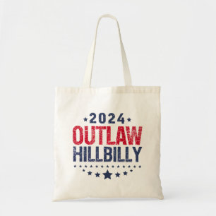 Trump Vance 2024 Vrijbuiter Heuvelmens Amerikaanse Tote Bag