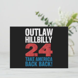 Trump Vance 2024 Vrijbuiter Hillbilly Amerikaanse Kaart