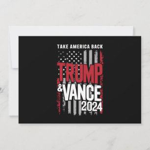 Trump Vance 2024 VS-vlag Neem Amerika Terug Kaart
