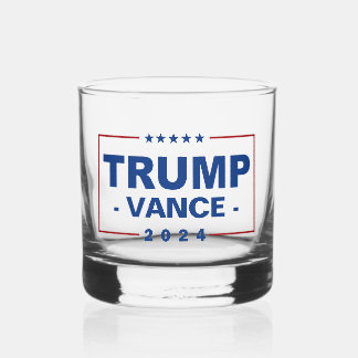 TRUMP VANCE 2024 WHISKY GLAS