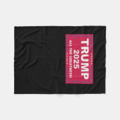 Trump Vance 2025 All The Greatness (1) Fleece Deken (Voorkant (Horizontaal))