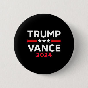 Trump Vance 2025 Amerikaanse Vlag Cadeau Verkiezin Ronde Button 5,7 Cm
