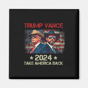 Trump Vance 2025 Donald Trump J.d. Vance Neem Amer Magneet