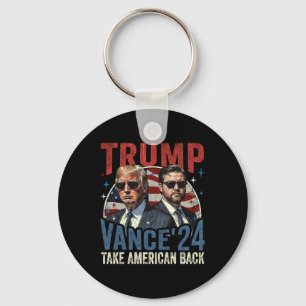 Trump Vance 2025 Donald Trump J.d. Vance Neem Amer Sleutelhanger