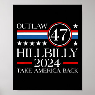 Trump Vance 2025 Donald Trump J.d. Vance Vogelvrij Poster