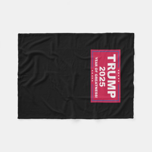 Trump Vance 2025 Jaar van de Grootsheid Fleece Deken (Voorkant (Horizontaal))