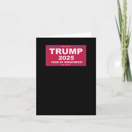 Trump Vance 2025 Jaar van de Grootsheid Kaart (Voorkant)