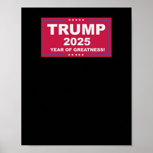 Trump Vance 2025 Jaar van de Grootsheid Poster (Voorkant)
