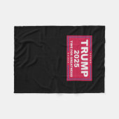 Trump Vance 2025 Tijd voor Grootsheid Fleece Deken (Voorkant (Horizontaal))