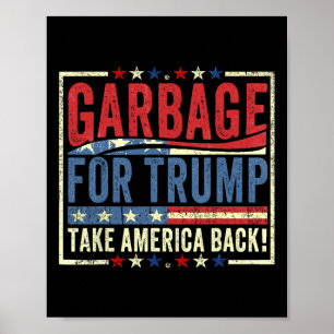 Trump Vance 2025 Trots Op Het Zijn Van Garbage Pre Poster