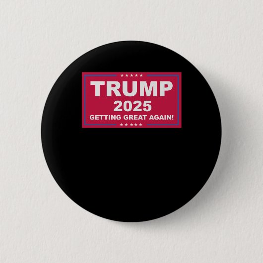 Trump Vance 2025 wordt weer geweldig () Ronde Button 5,7 Cm (Voorkant)