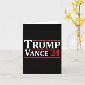 Trump Vance 24 Trump 2024 Kaart (Gele Bloem)