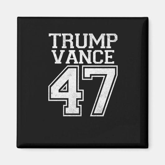 Trump Vance 47e President nummer Magneet (Voorkant)