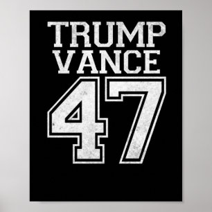Trump Vance 47e President nummer Poster