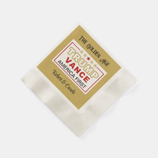 Trump-Vance America eerste partij cocktail servett Servet (Hoek)