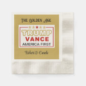 Trump-Vance America eerste partij cocktail servett Servet (Voorkant)