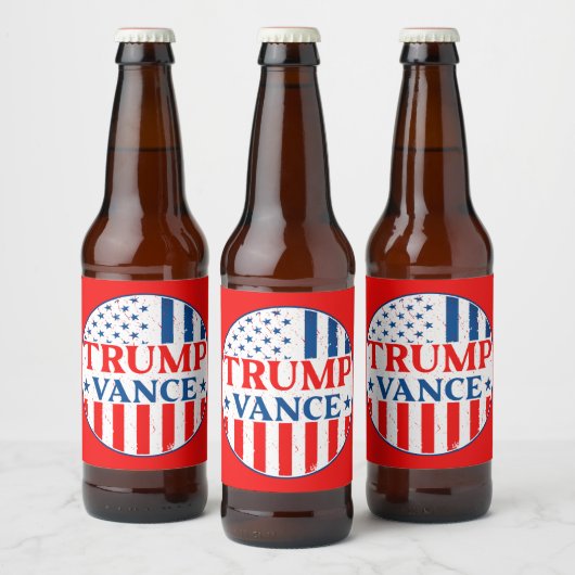 Trump Vance Bier Etiket (Flessen)