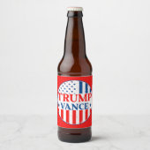 Trump Vance Bier Etiket (Voorkant)