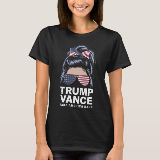 Trump Vance Breng Amerika Terug Slaapknot Meisje T-shirt (Voorkant)