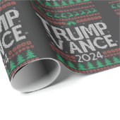 Trump Vance Breng Amerika Terug Verkiezingsstem US Cadeaupapier (Rol Hoek)
