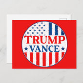 Trump Vance Briefkaart (Voorkant / Achterkant)