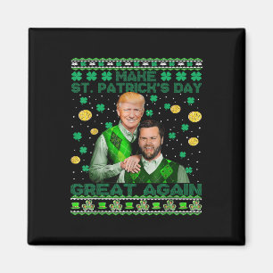 Trump Vance Brothers Funny St Patricks Day Ugly SW Magneet