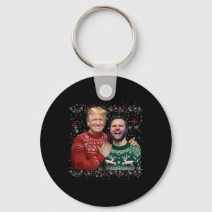 Trump Vance Brothers Funny Ugly Christmas Zwe Sleutelhanger