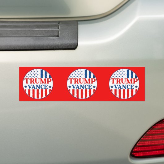 Trump Vance Bumpersticker (Op auto)