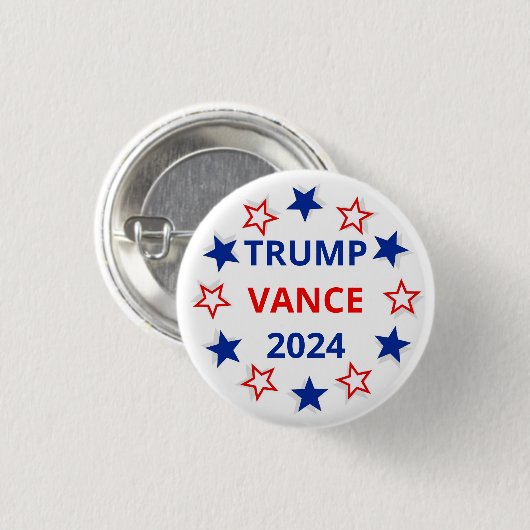 Trump, Vance Button 2024 (Voorkant /achterkant)