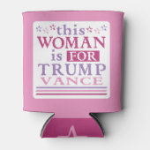 Trump Vance - deze vrouw is voor Blikjeskoeler (Voorkant)