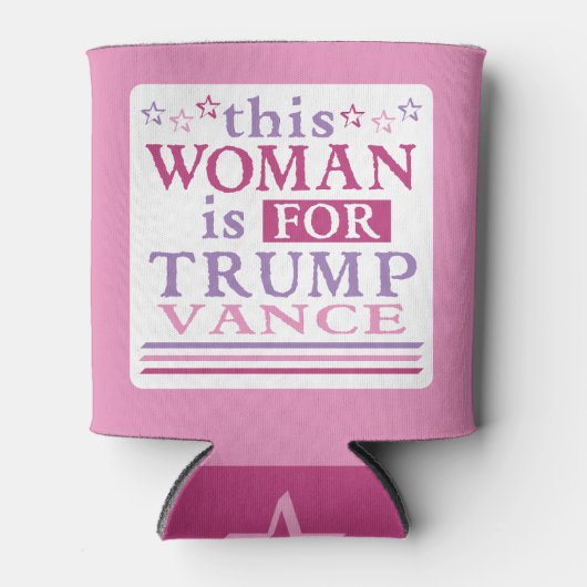 Trump Vance - deze vrouw is voor Blikjeskoeler (Voorkant)