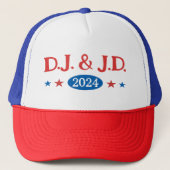 Trump Vance DJ JD 2024 Trucker Pet (Voorkant)