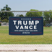 Trump Vance Foto 2024 Campagne Grote Outdoor Spandoek (Insitu)
