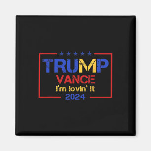 Trump Vance Ik vind het leuk 2025 Grappige spreuk  Magneet