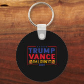 Trump Vance I'm Lovin' It Hamburger 2025 Sleutelhanger (Voorkant)