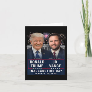 Trump Vance inauguratiedag 2025 Donald Trump JD Kaart