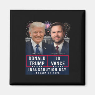 Trump Vance inauguratiedag 2025 Donald Trump JD Magneet