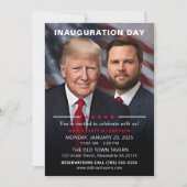Trump Vance Inauguration Day Watch Party Kaart (Voorkant)
