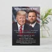 Trump Vance Inauguration Day Watch Party Kaart (Staand voorkant)