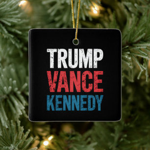 Trump Vance Kennedy 2024 Verkiezing Keramisch Ornament