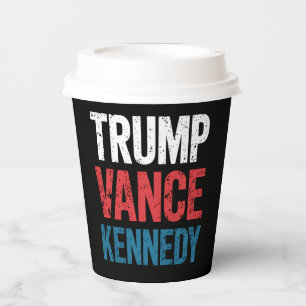 Trump Vance Kennedy 2024 Verkiezing Papieren Bekers