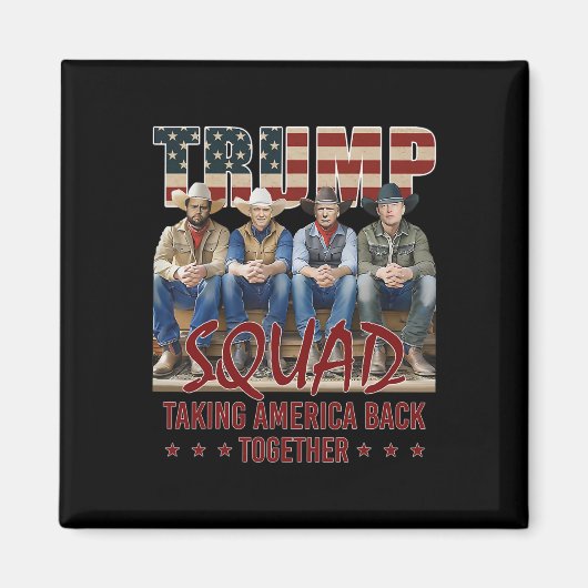 Trump Vance Kennedy Elon Squad neemt Amerika terug Magneet (Voorkant)
