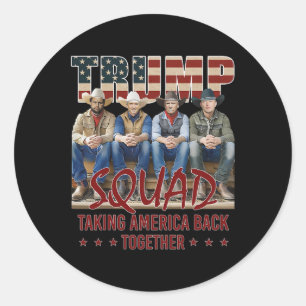Trump Vance Kennedy Elon Squad neemt Amerika terug Ronde Sticker