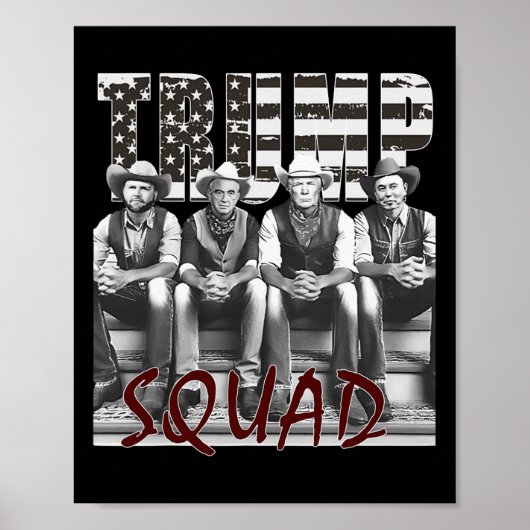 Trump Vance Kennedy Elon Squad Poster (Voorkant)