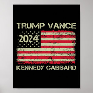 Trump Vance Kennedy Gabbyrd Checkmate Neem Amerika Poster