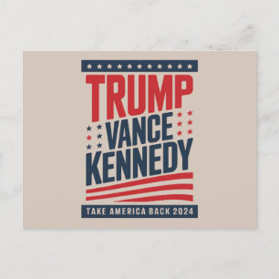 Trump Vance Kennedy keert terug naar 2024 Briefkaart
