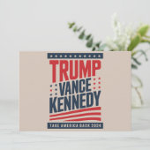 Trump Vance Kennedy keert terug naar 2024 Kaart (Staand voorkant)