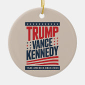 Trump Vance Kennedy keert terug naar 2024 Keramisch Ornament (Voorkant)