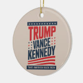 Trump Vance Kennedy keert terug naar 2024 Keramisch Ornament (Links)