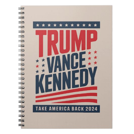 Trump Vance Kennedy keert terug naar 2024 Notitieboek (Voorkant)